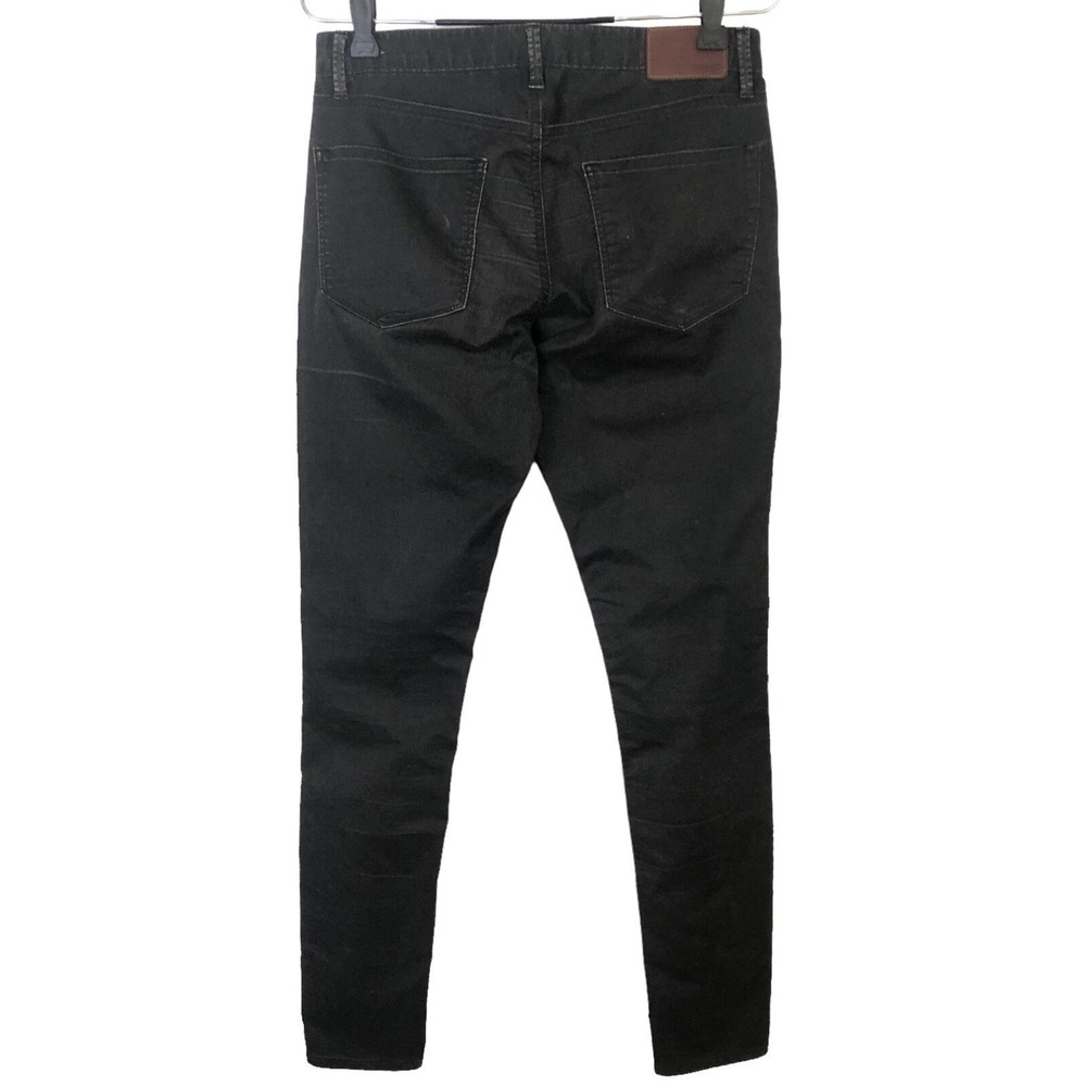 MADEWELL JEANS Skinny Waxed Coated  27 X 32 Womens Black Emo Biker Goth 30 31.5